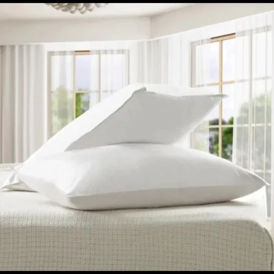 Высококачественная подушка для сна из 100% хлопка с утиным пухом и перьями